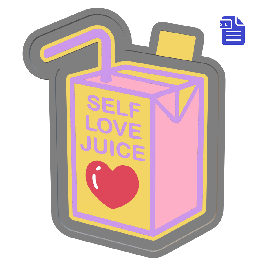 Self Love Juice Box Silicone Mold Housing STL File