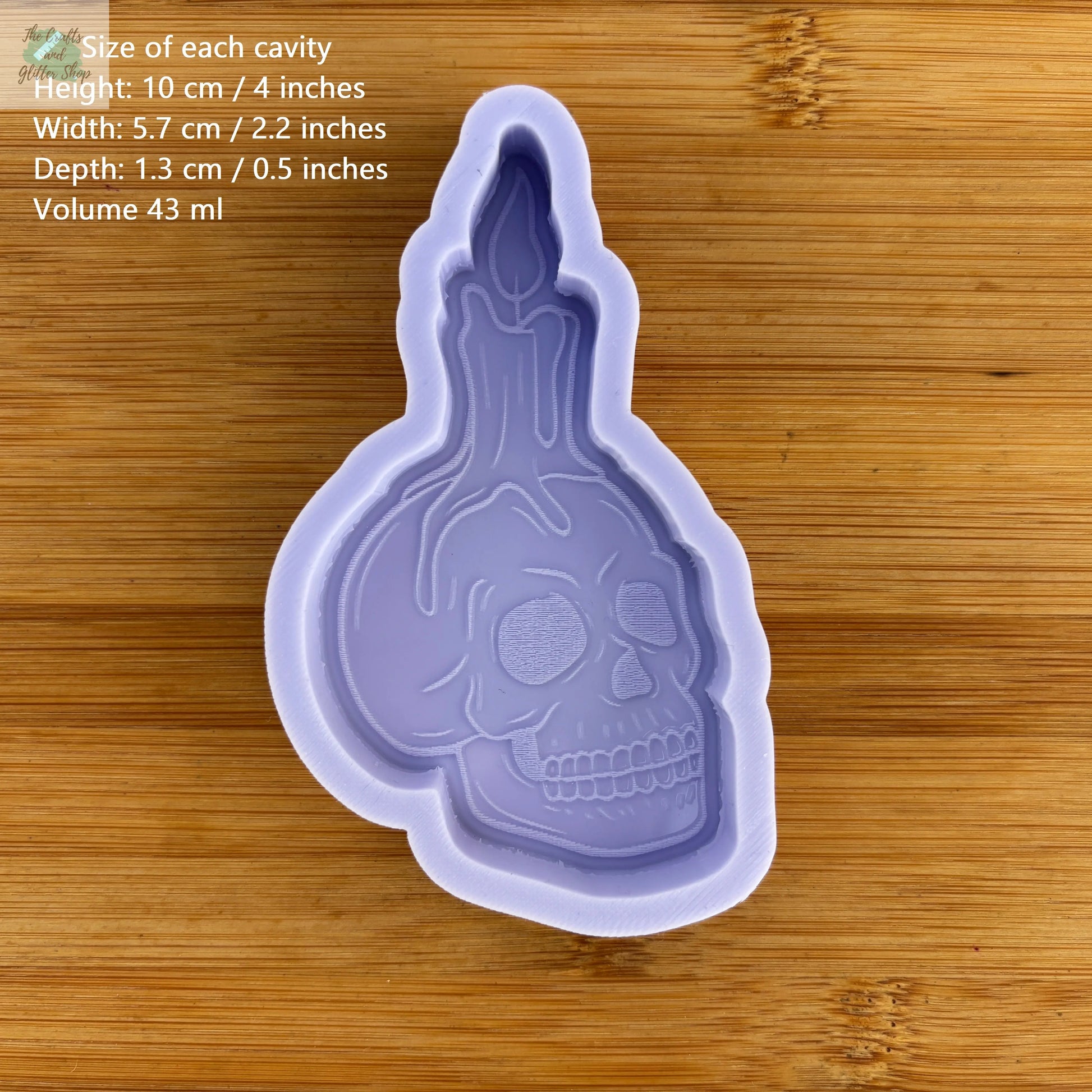 Skull Candle Silicone Mold - The Crafts and Glitter Shop