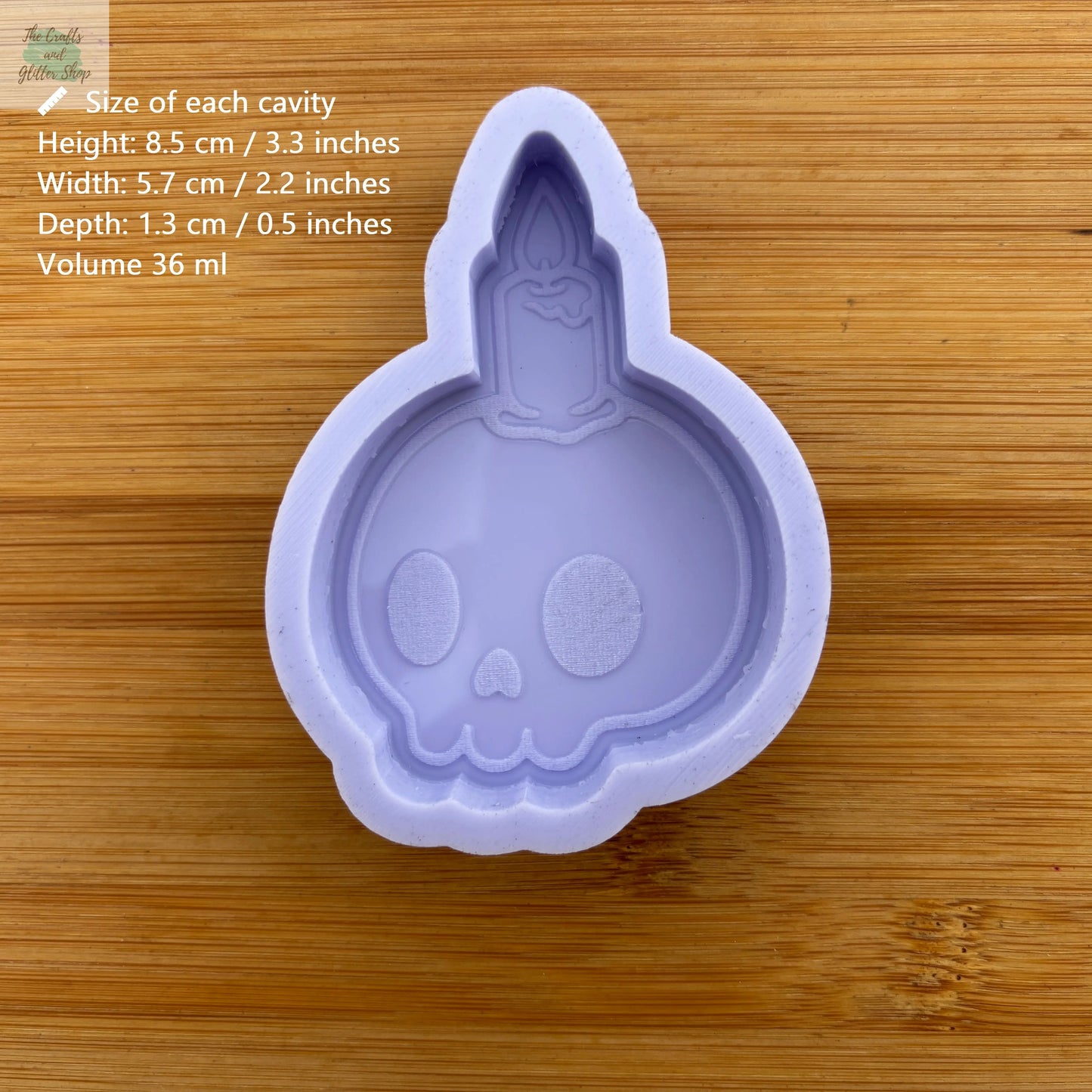 Skull Candle Silicone Mold - The Crafts and Glitter Shop
