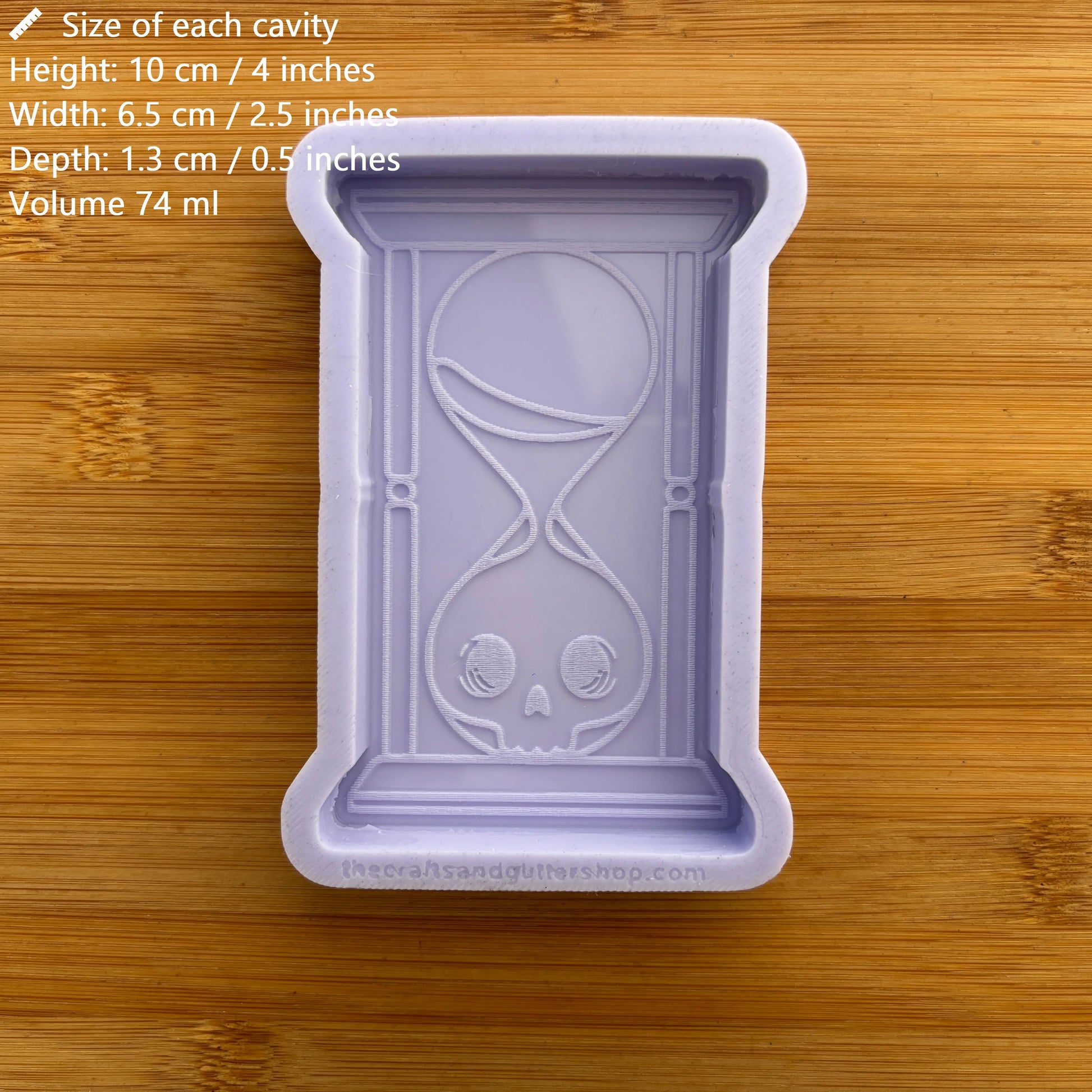 Skull Hourglass Silicone Mold - The Crafts and Glitter Shop