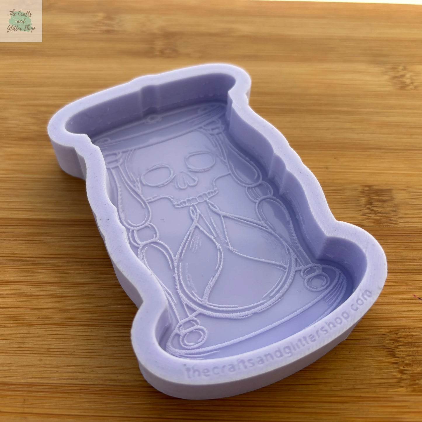 Skull Hourglass Silicone Mold - The Crafts and Glitter Shop