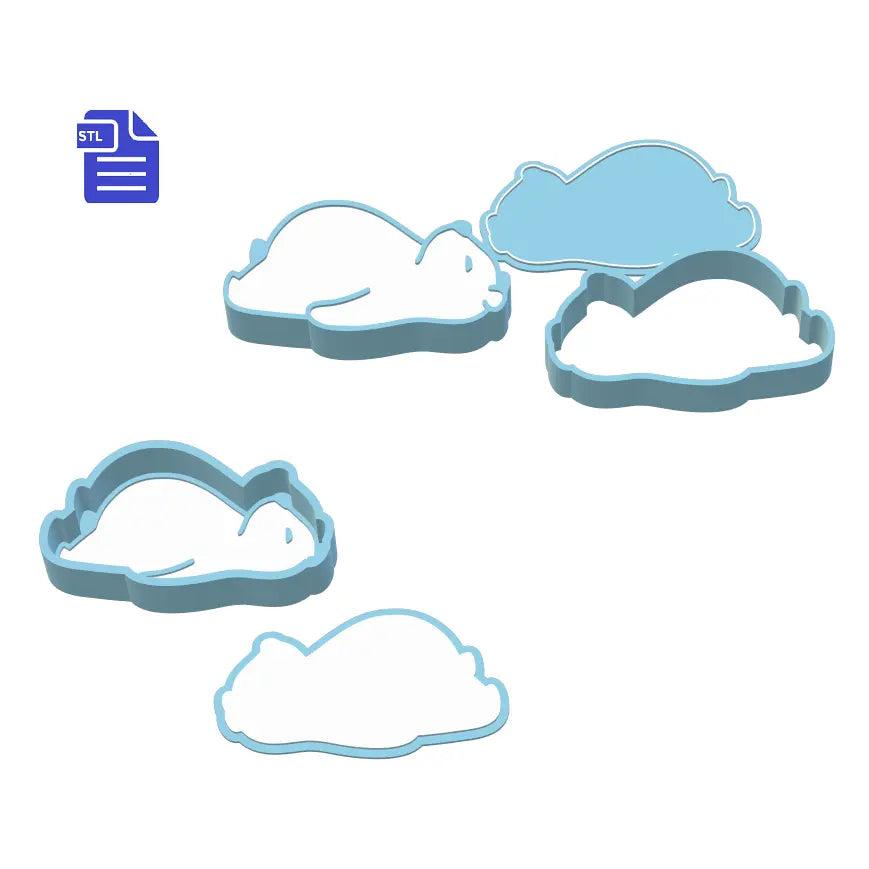 Sleeping Bear Bath Bomb Mold STL File