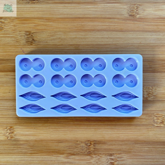 Small Boobs & Vagina Silicone Mold - The Crafts and Glitter Shop