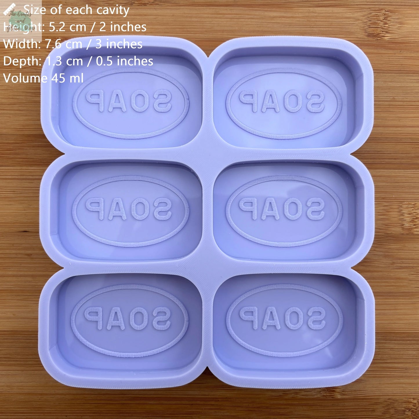 Soap Bar Silicone Mold - The Crafts and Glitter Shop