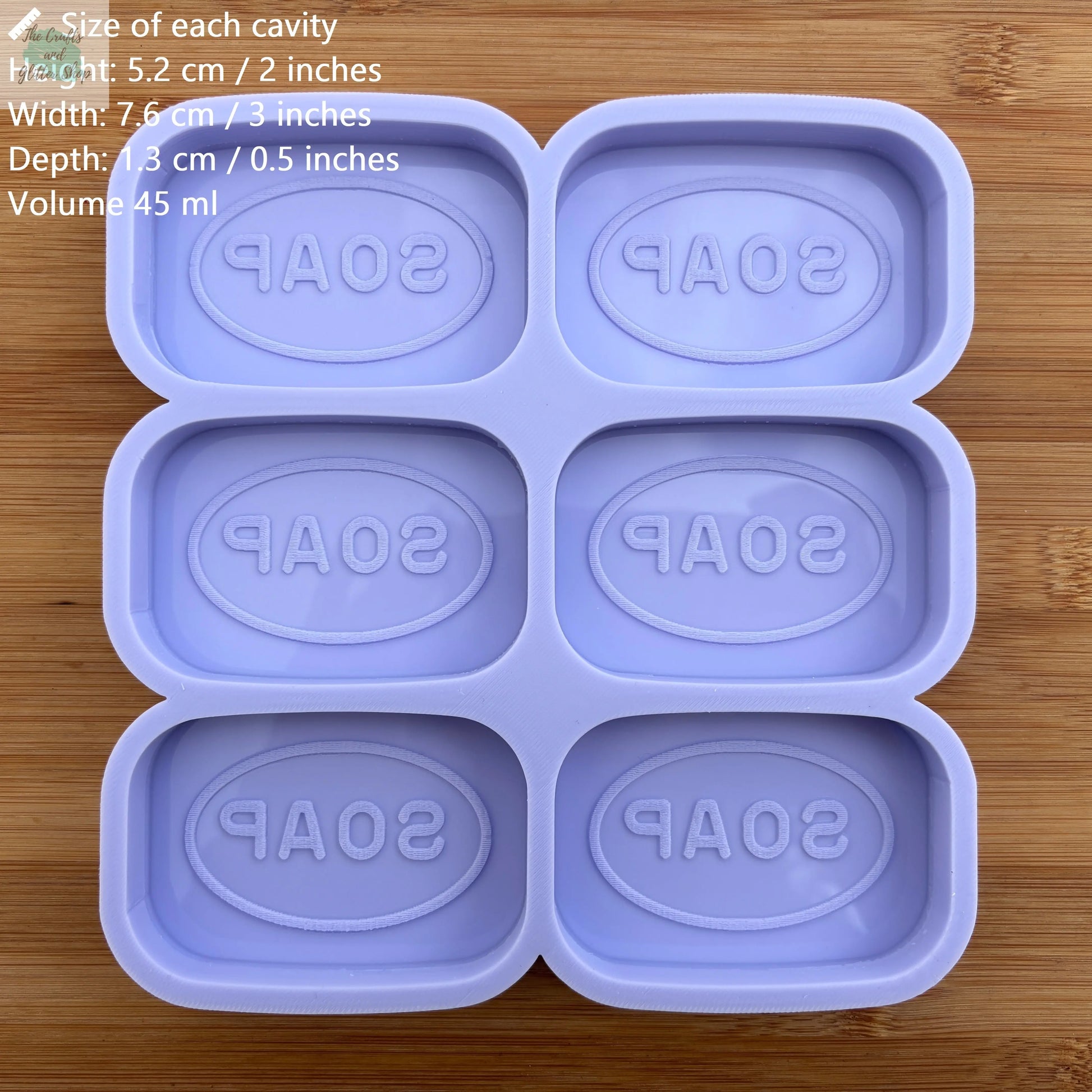 Soap Bar Silicone Mold - The Crafts and Glitter Shop