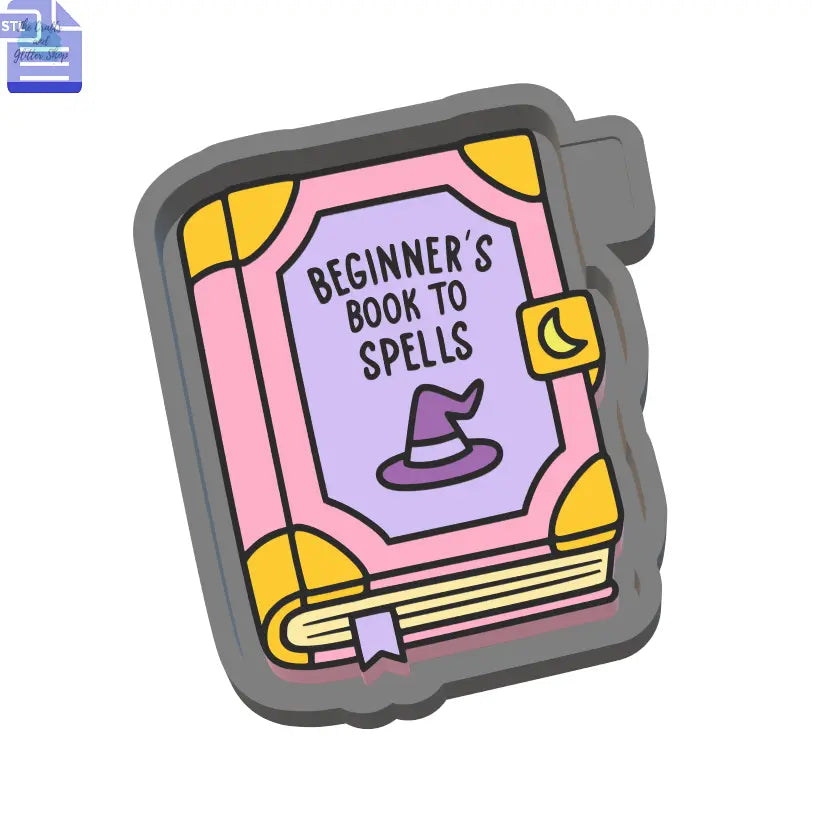 Spell Book Silicone Mold Housing STL File