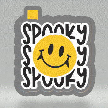 Spooky Smiley Silicone Mold Housing STL File