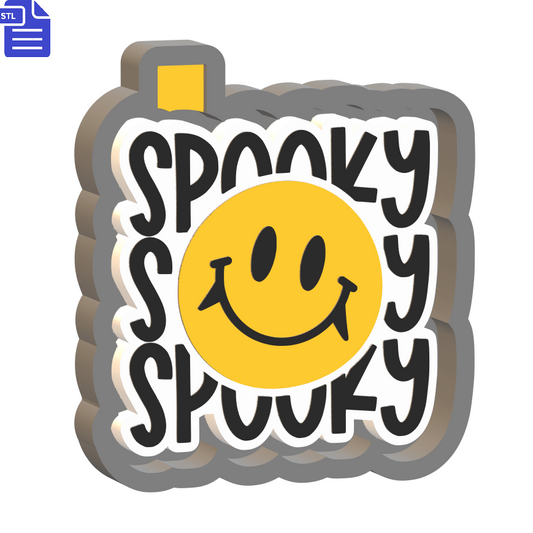 Spooky Smiley Silicone Mold Housing STL File