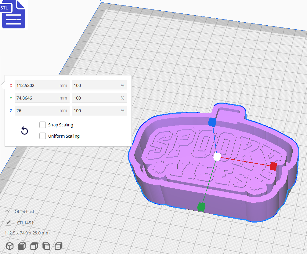 Spooky Vibes Silicone Mold Housing STL File