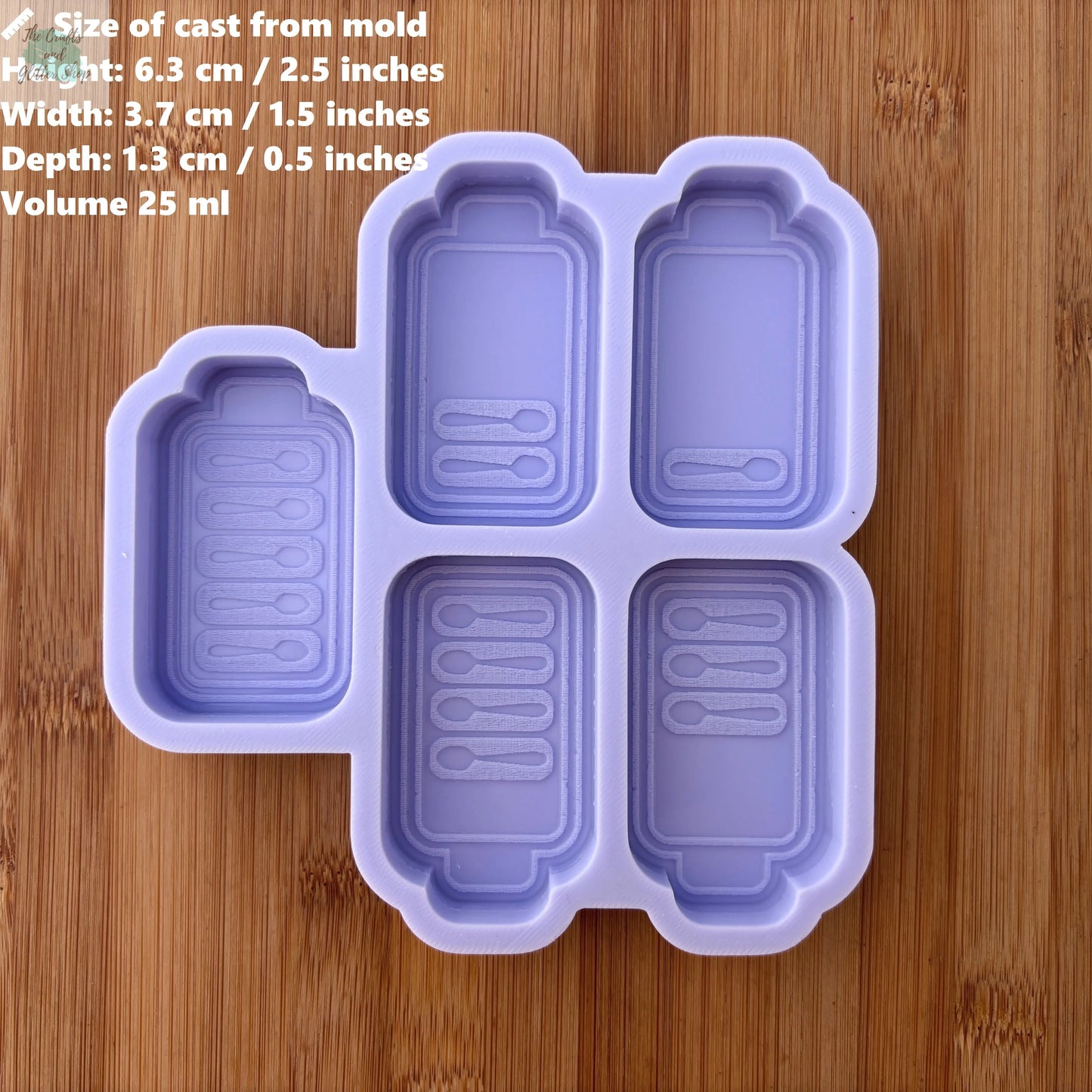 Spoons Battery Silicone Mold - The Crafts and Glitter Shop
