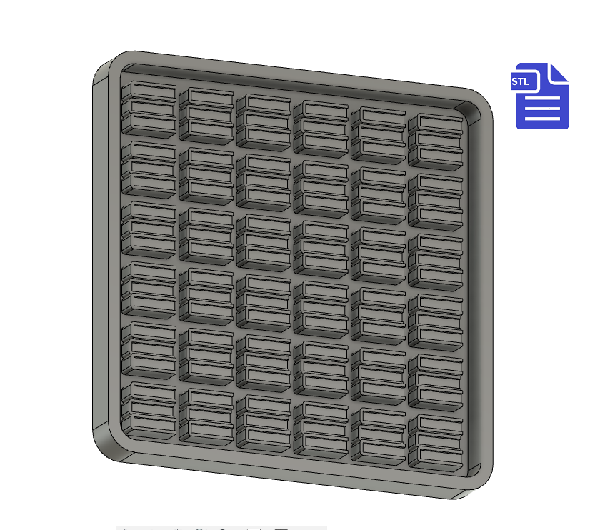 Stack of Books Silicone Mold Housing STL File