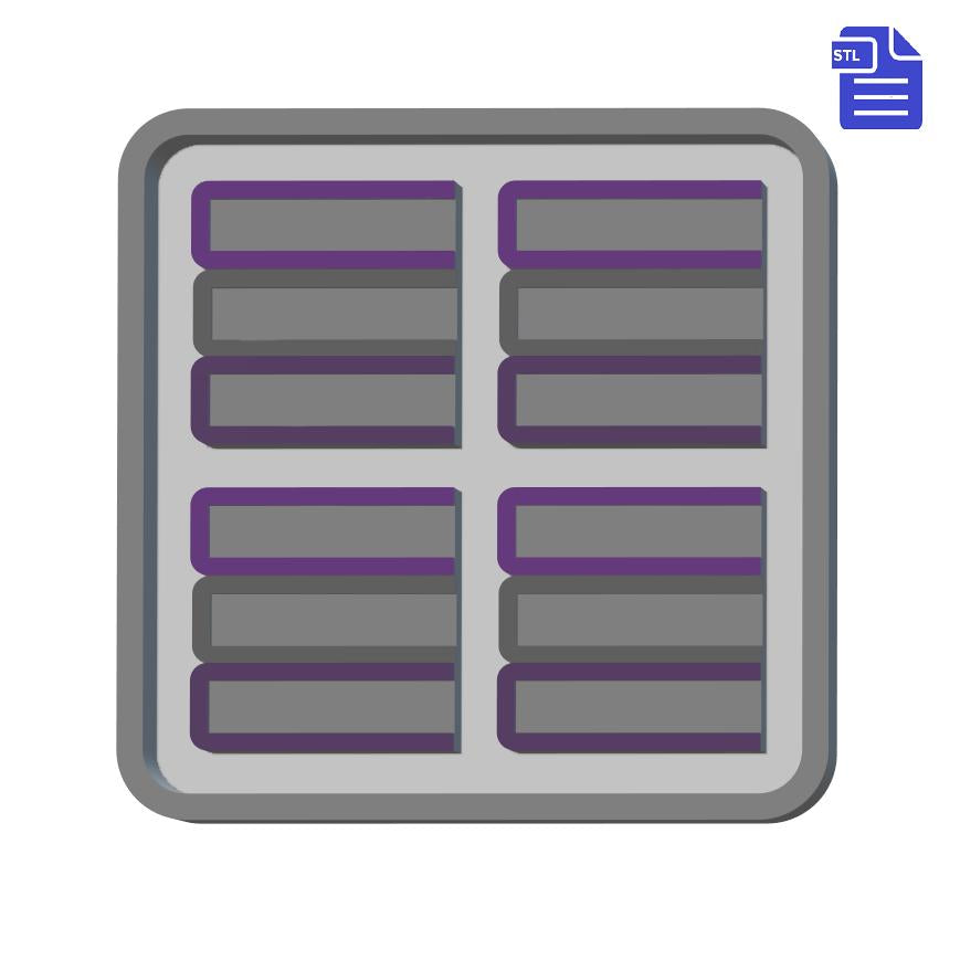 Stack of books Silicone Mold Housing STL File