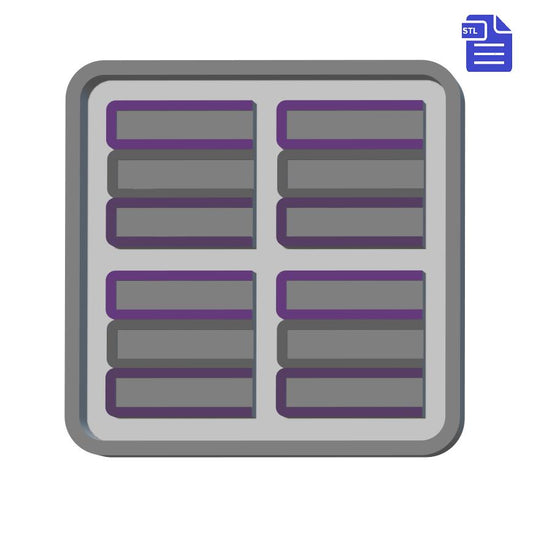 Stack of books Silicone Mold Housing STL File