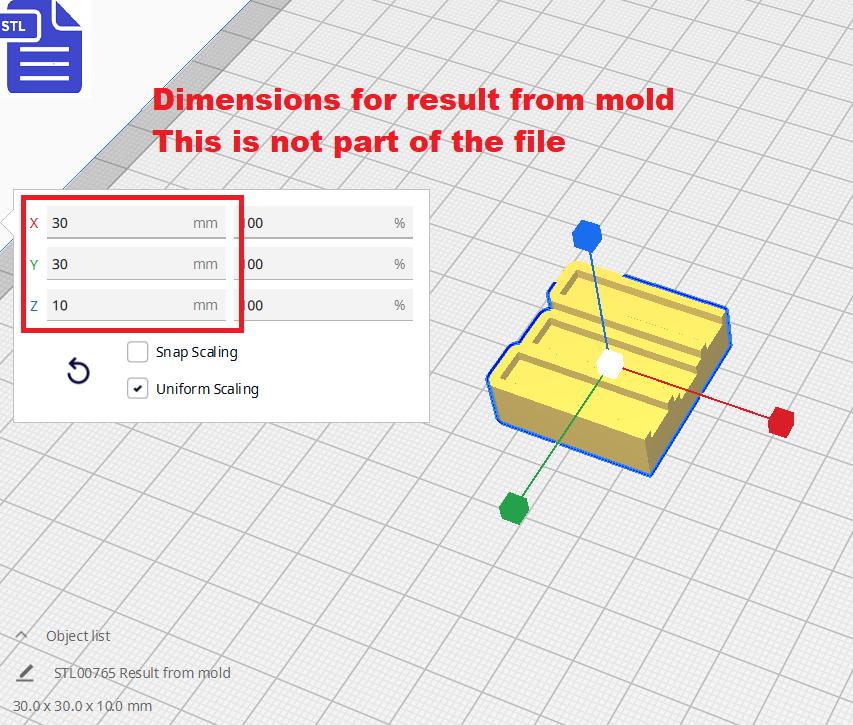 Stack of books Silicone Mold Housing STL File