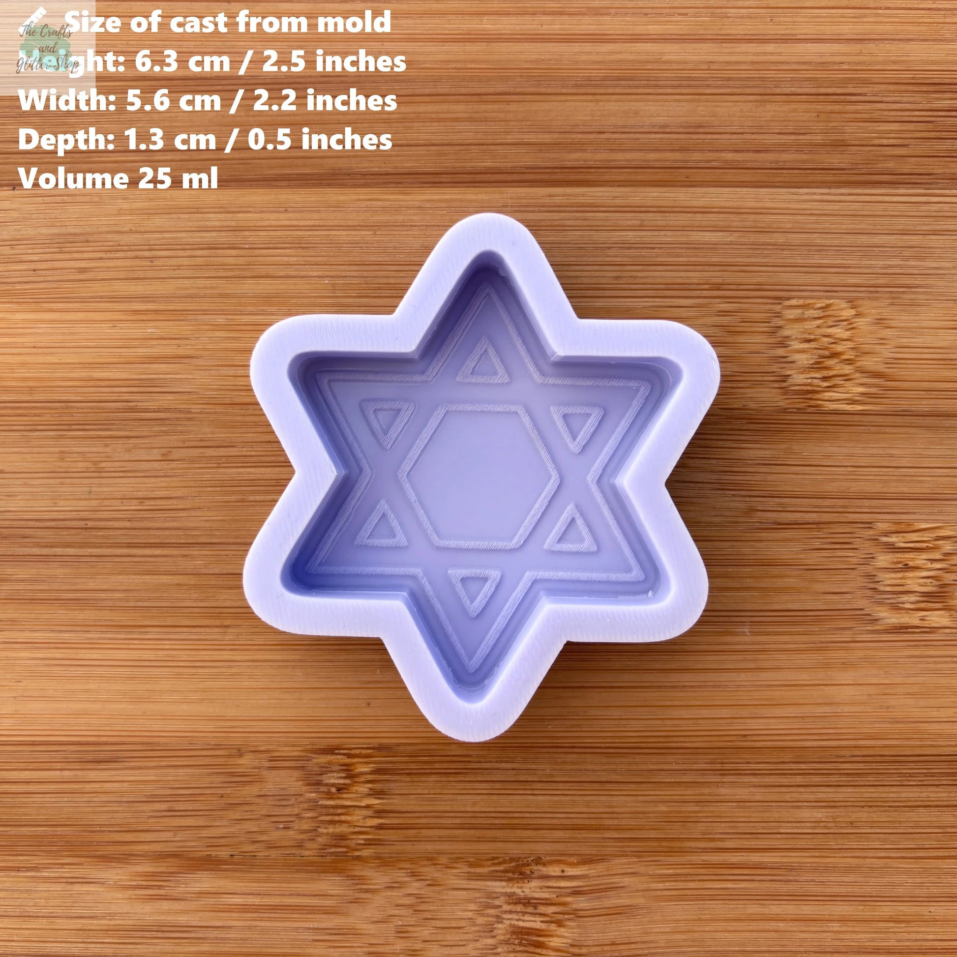 Star of David Silicone Mold - The Crafts and Glitter Shop