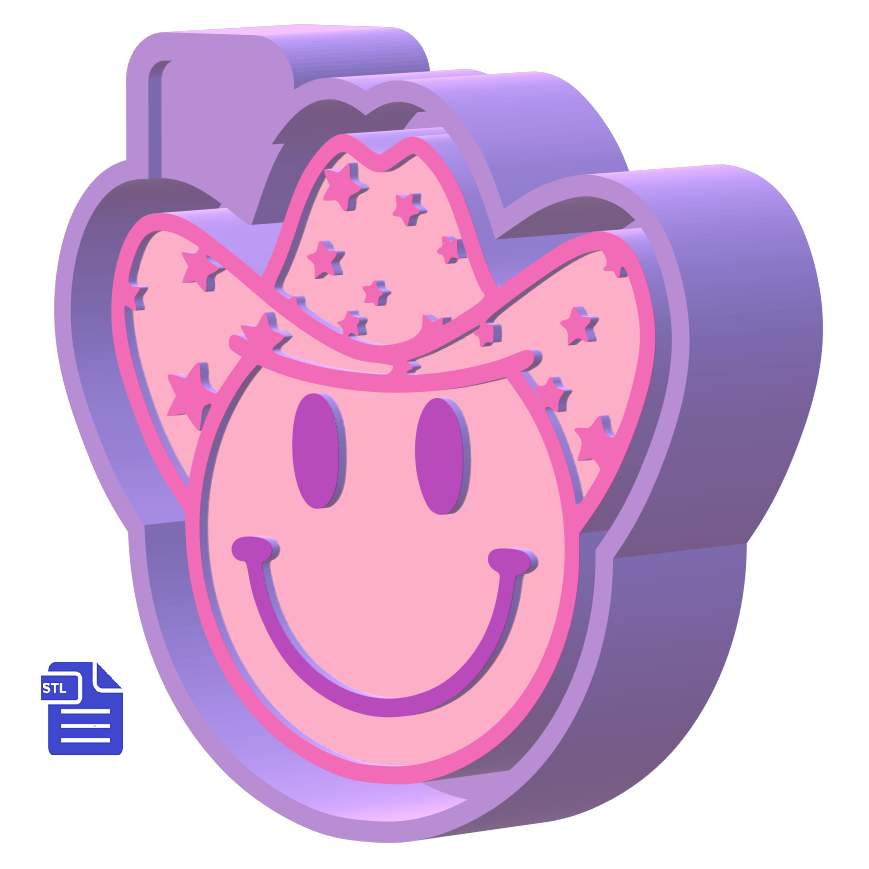 Stars Print Cow Girl/Boy Silicone Mold Housing STL File