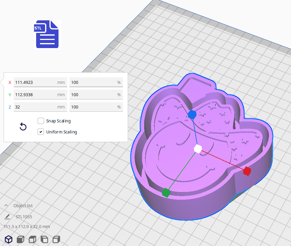 Stars Print Cow Girl/Boy Silicone Mold Housing STL File