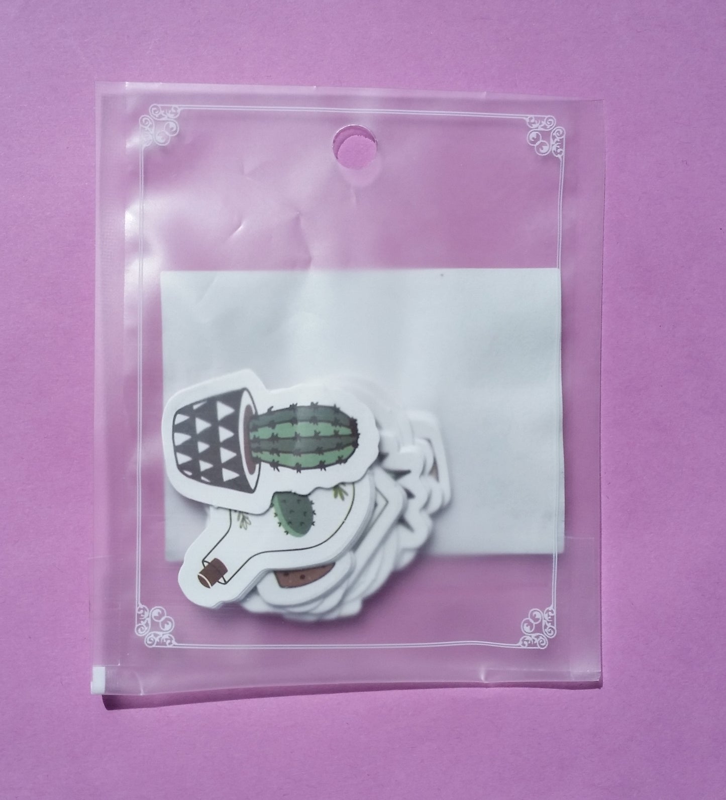 Succulent Plants Sticker Flakes