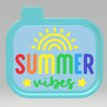 Summer Vibes Silicone Mold Housing STL File
