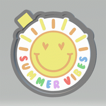 Summer Vibes Silicone Mold Housing STL File