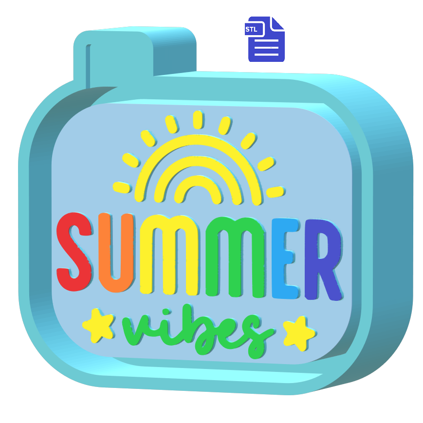 Summer Vibes Silicone Mold Housing STL File