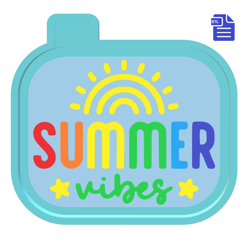 Summer Vibes Silicone Mold Housing STL File