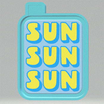 Sun Silicone Mold Housing STL File