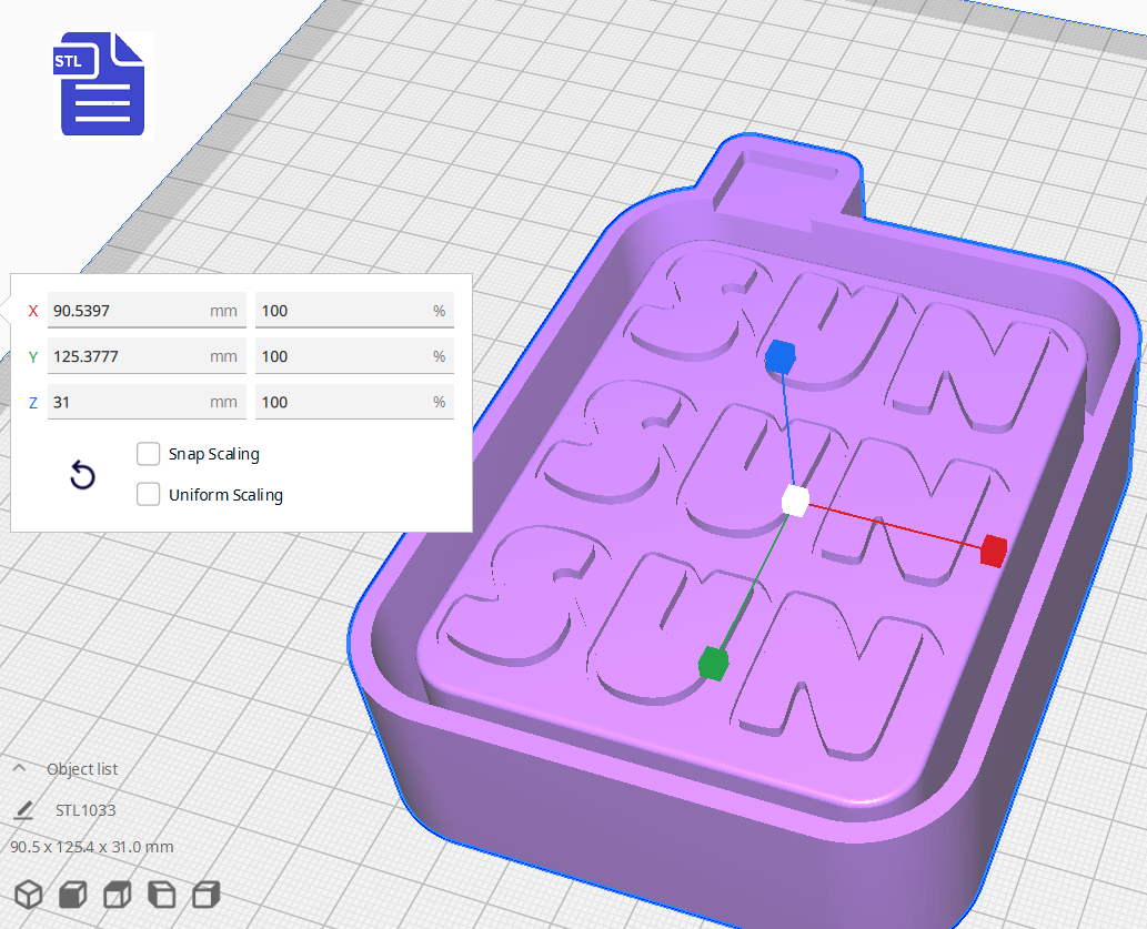 Sun Silicone Mold Housing STL File