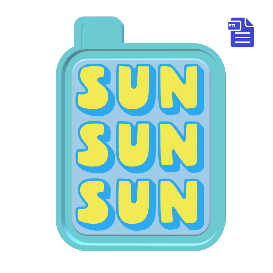 Sun Silicone Mold Housing STL File