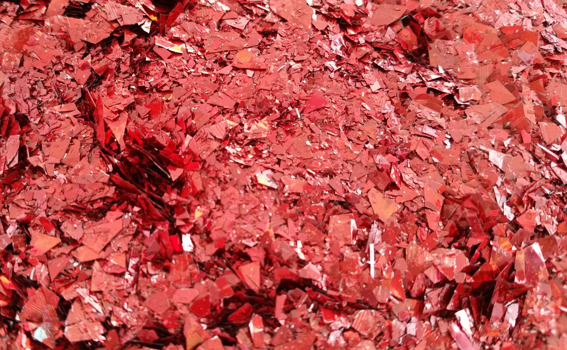 Holographic Red Cellophane Glitter Flakes - The Crafts and Glitter Shop