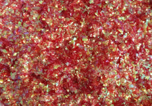 Load image into Gallery viewer, Iridescent Red Cellophane Glitter Flakes - Refill Bag - Mylar Glitter Flakes - Chunky Glitter - 4 tbsp