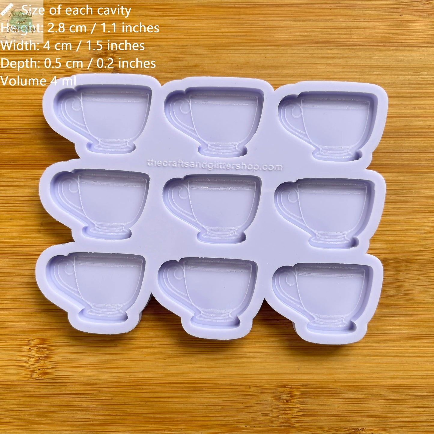 Teacup Silicone Mold - The Crafts and Glitter Shop