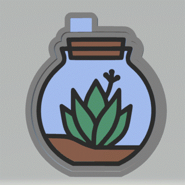 Terrarium Silicone Mold Housing STL File