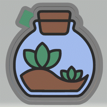 Terrarium Silicone Mold Housing STL File