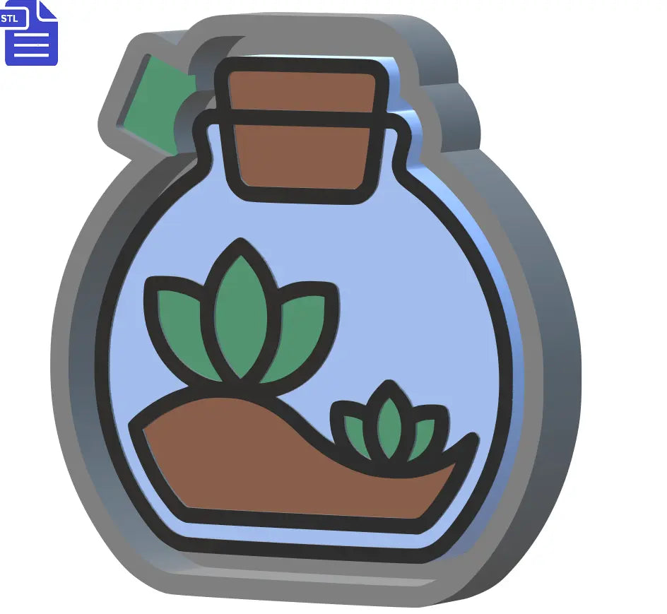 Terrarium Silicone Mold Housing STL File