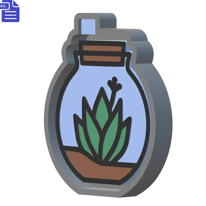 Terrarium Silicone Mold Housing STL File