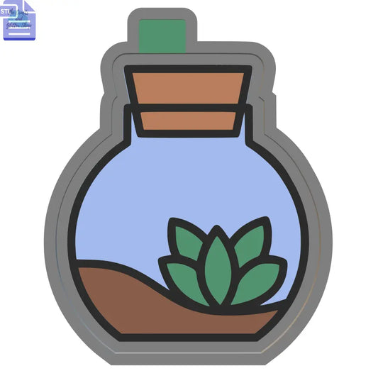 Terrarium Silicone Mold Housing STL File