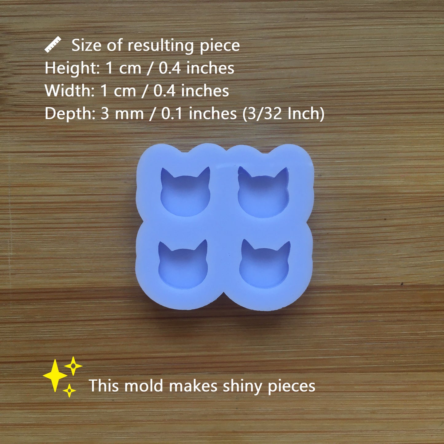 Tiny Cat Head Silicone Mold