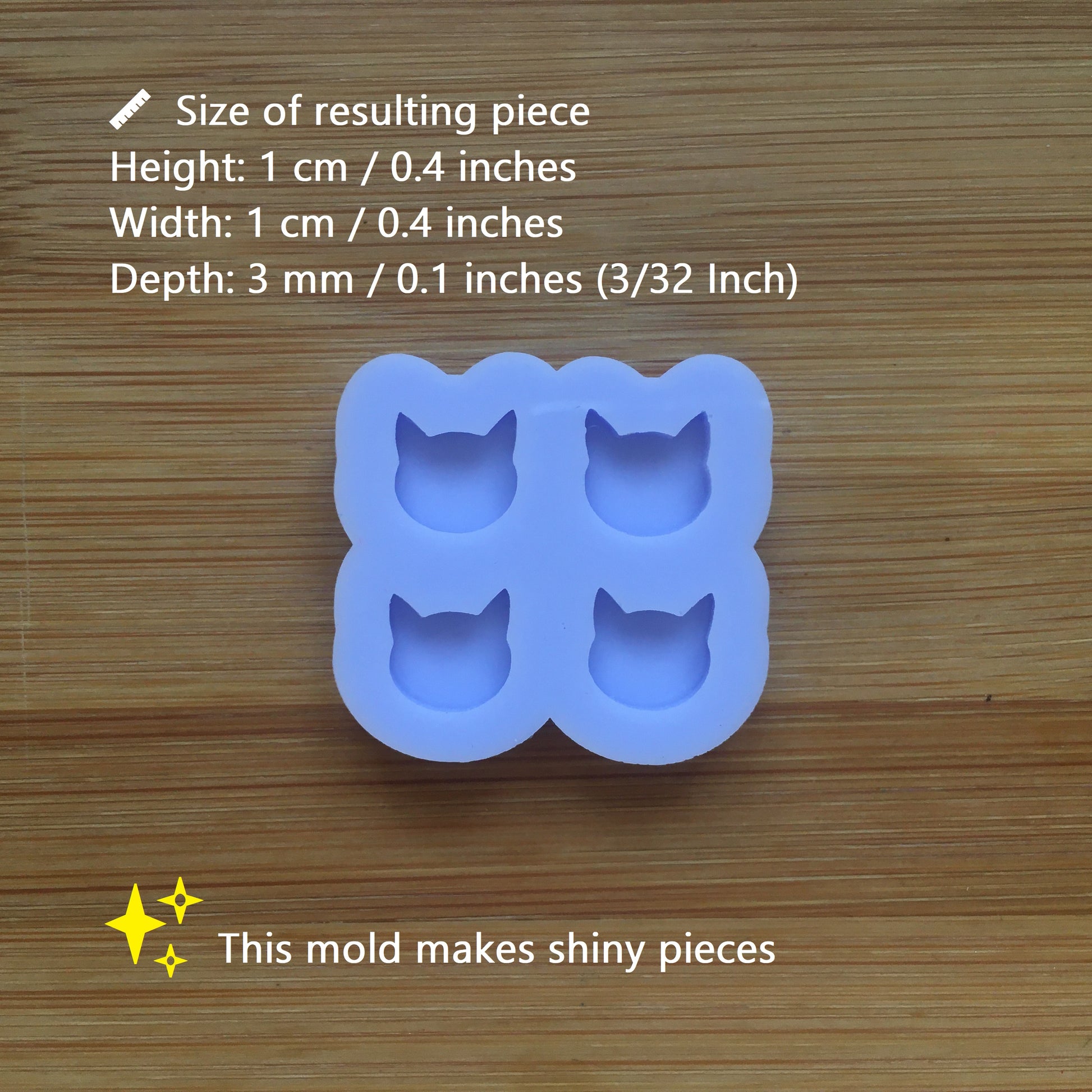 Tiny Cat Head Silicone Mold