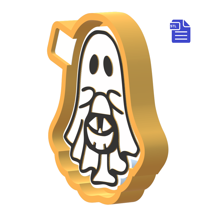 Trick or Treat Ghost Silicone Mold Housing STL File