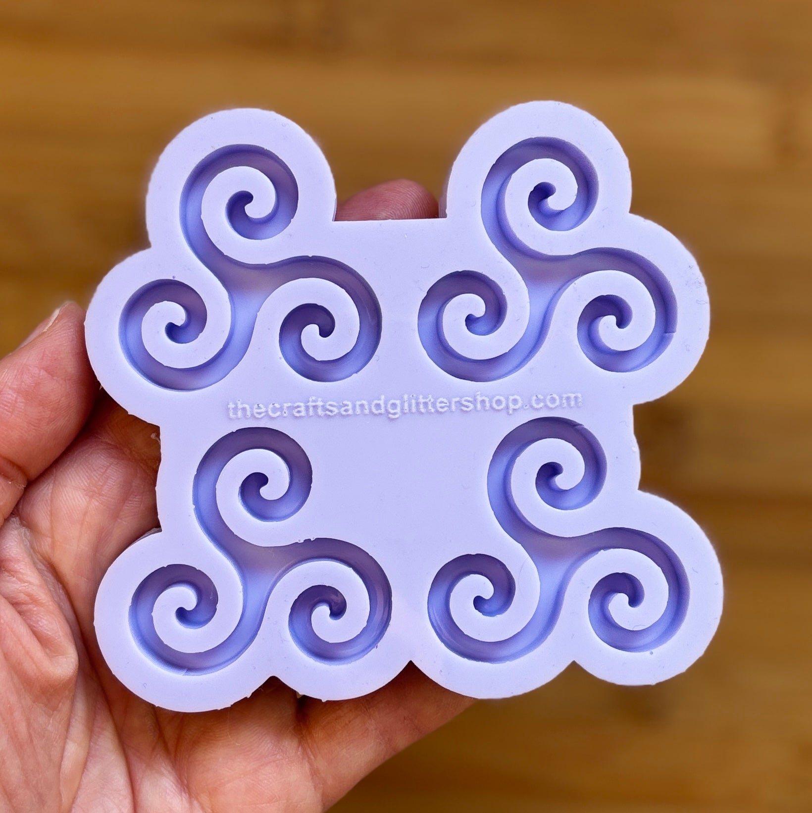 Triple Spiral Silicone Mold with 4 cavities made with food safe silicone