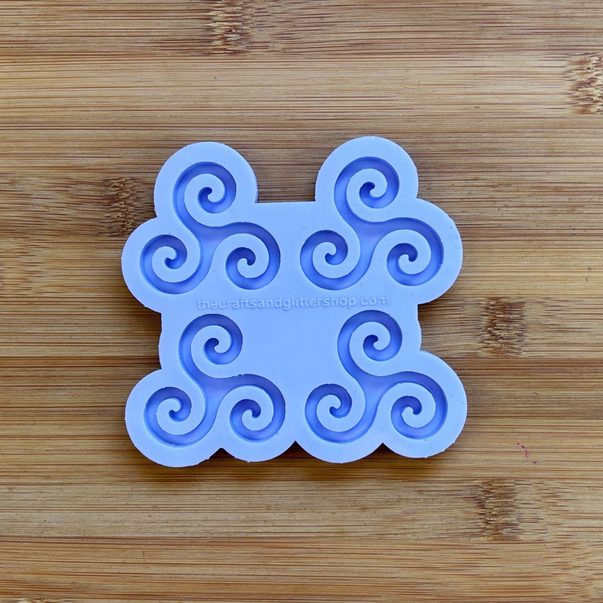 Triple Spiral Silicone Mold with 4 cavities made with food safe silicone