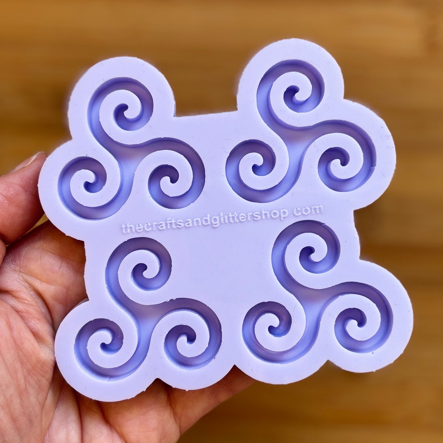 Triple Spiral Silicone Mold with 4 cavities made with food safe silicone