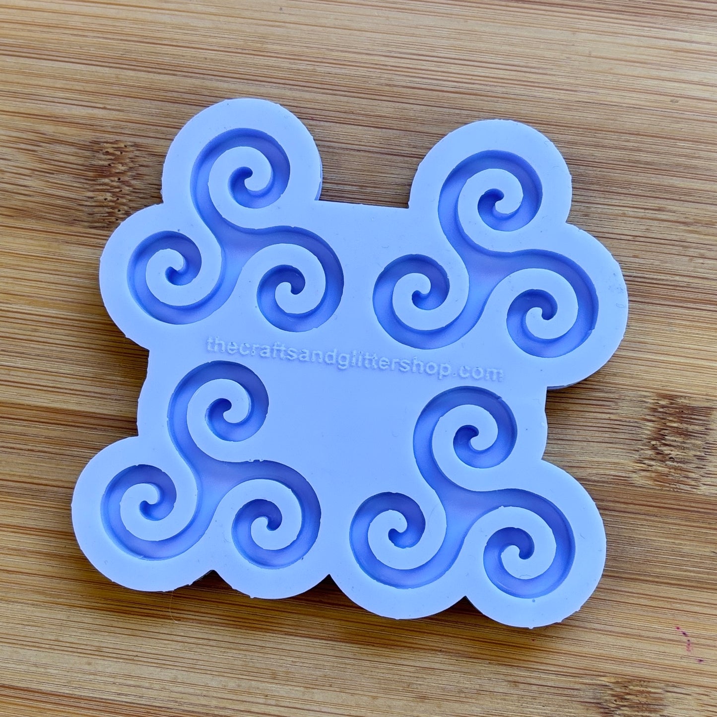 Triple Spiral Silicone Mold with 4 cavities made with food safe silicone