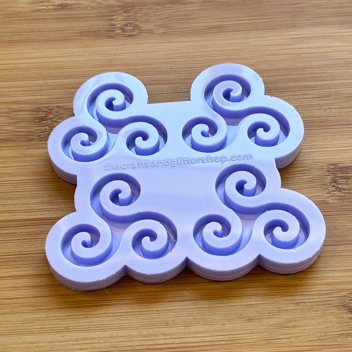 Triple Spiral Silicone Mold with 4 cavities made with food safe silicone