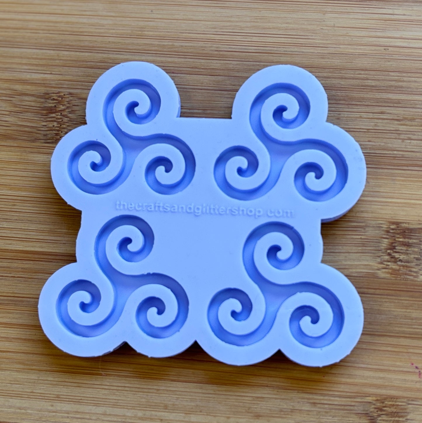 Triple Spiral Silicone Mold with 4 cavities made with food safe silicone