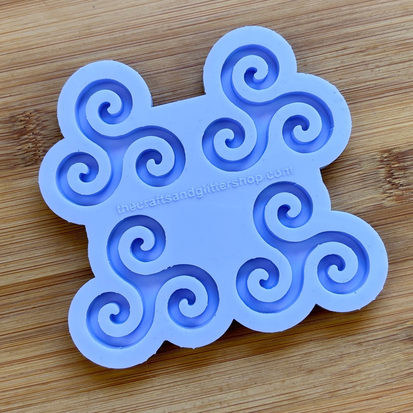 Triple Spiral Silicone Mold with 4 cavities made with food safe silicone