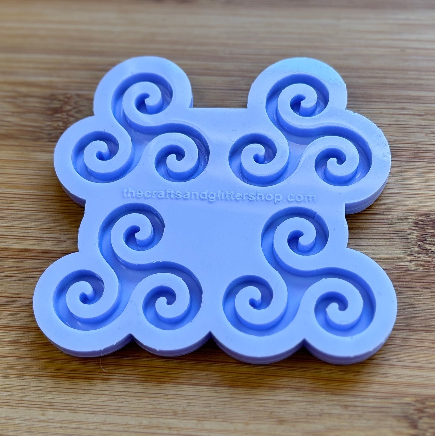 Triple Spiral Silicone Mold with 4 cavities made with food safe silicone