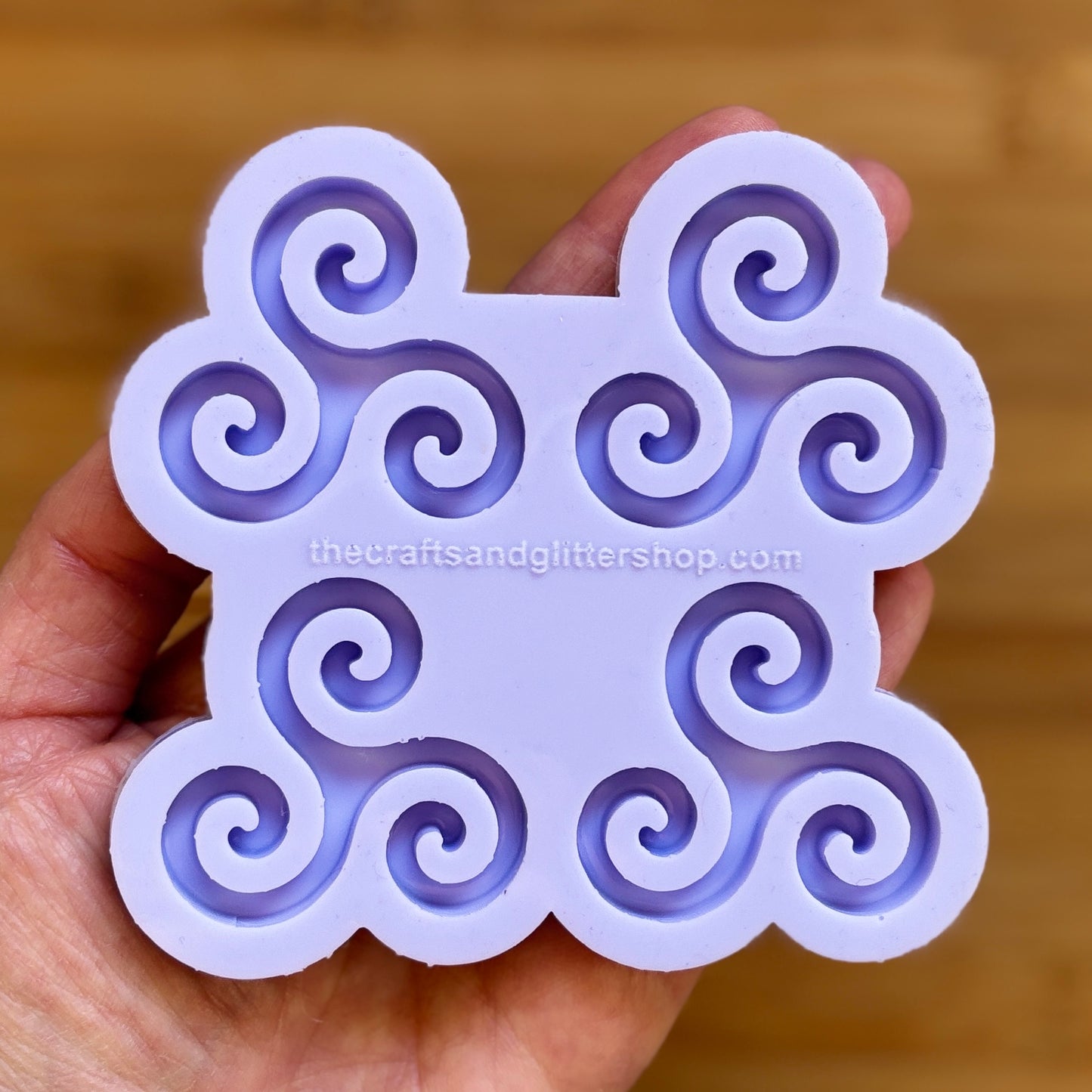 Triple Spiral Silicone Mold with 4 cavities made with food safe silicone