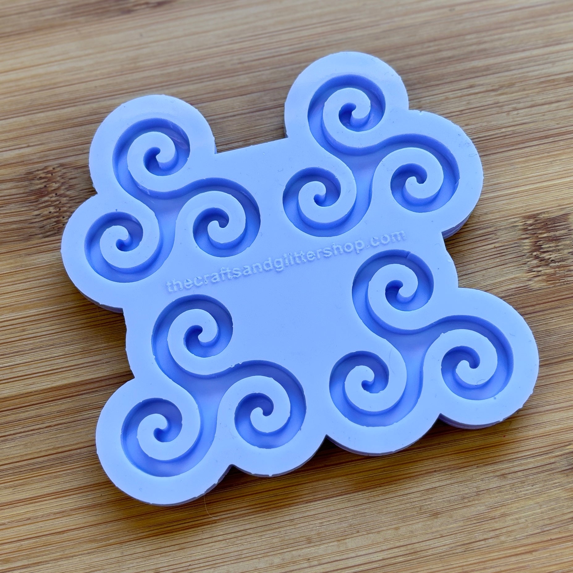 Triple Spiral Silicone Mold with 4 cavities made with food safe silicone